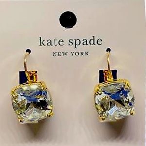 Kate Spade ♠️ New York 🤩 CZ gold tone square drop earrings